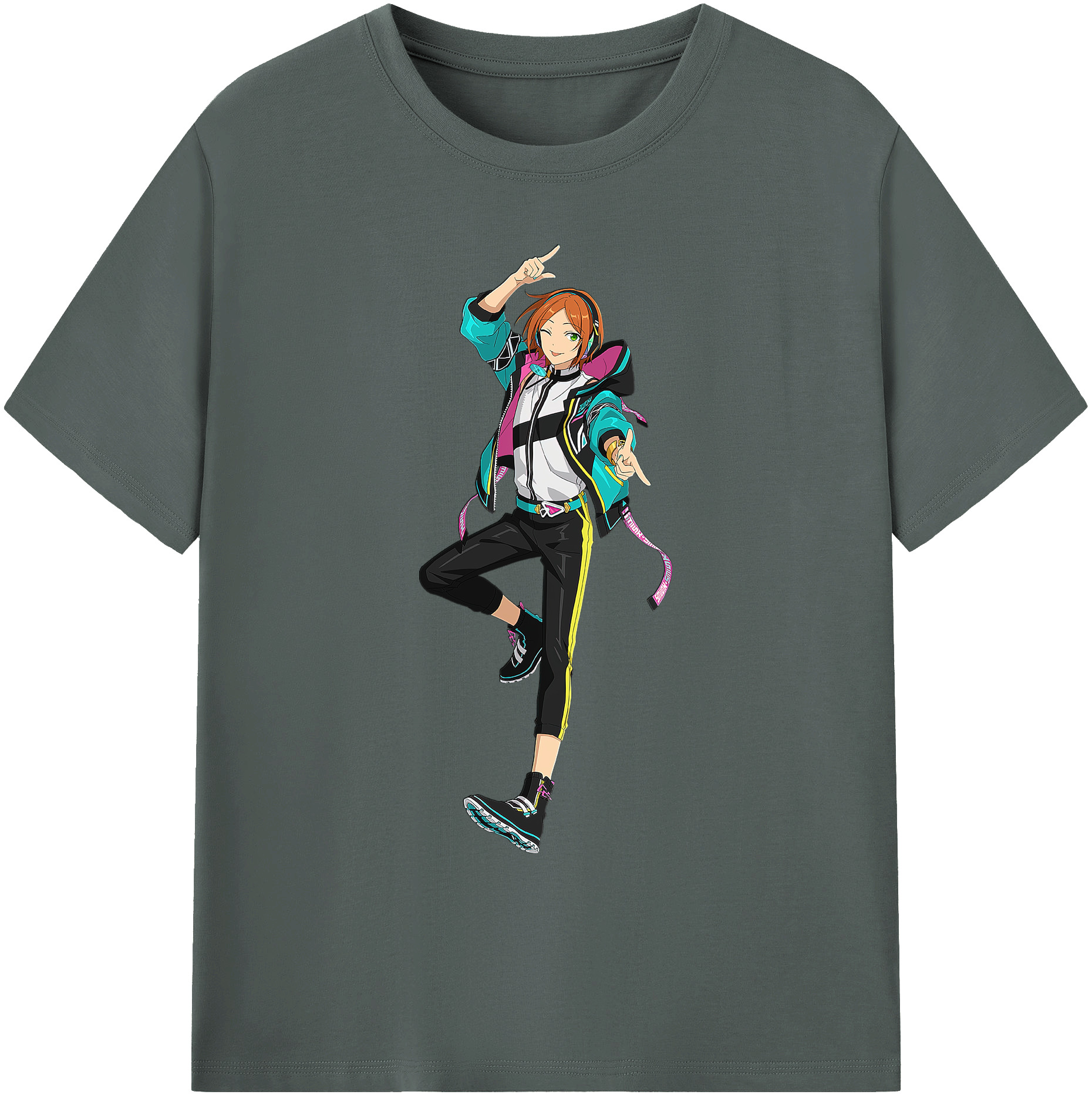 （画像用） あんさんぶるスターズ! Ensemble Stars 綿100％ メンズ半袖Tシャツ｜肌触りやわらか＆通気性